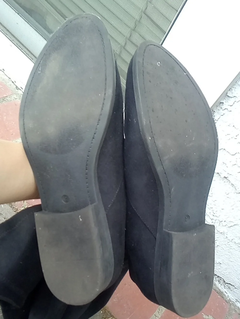 Forever 21 Faux Suede Thigh High Black Boots Size 9